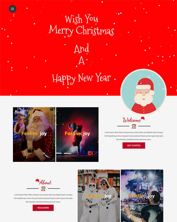2017年圣诞专题网站模板